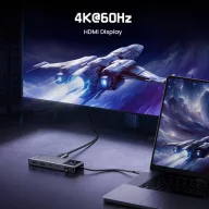   Ugreen CM888 Uno hub adapter USB-C-2xUSB-A 3.2 + 3xUSB-C-1xHDMI, szürke