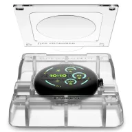   Spigen EliteShield EZ Fit Google Pixel Watch 3 / 4 / 5 (45mm) kijelzővédő fólia felhelyező kerettel (2db)