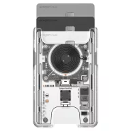   Spigen Ultra Hybrid mágneses kártyatartó, MagSafe, Zero One, átlátszó