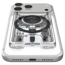 Spigen Ultra Hybrid mágneses kártyatartó, MagSafe, Zero One, átlátszó