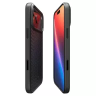   Spigen Enzo Aramid T MagFit Apple iPhone 17 Pro tok, MagSafe, Black, fekete