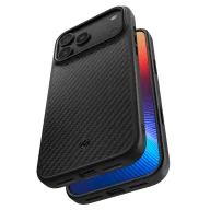   Spigen Enzo Aramid T MagFit Apple iPhone 17 Pro tok, MagSafe, Black, fekete