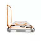 Spigen Ultra Hybrid Optik S Apple iPhone 18 Pro / 17 Pro tok kitámasztóval, MagSafe, Clear Orange, átlátszó-narancs