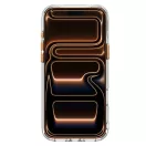 Spigen Ultra Hybrid Optik S Apple iPhone 18 Pro / 17 Pro tok kitámasztóval, MagSafe, Clear Orange, átlátszó-narancs