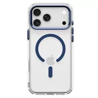   Spigen Ultra Hybrid Optik S Apple iPhone 18 Pro / 17 Pro tok, MagSafe, Clear Deep Blue, átlátszó-kék