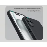   Nillkin Super Frosted PRO Apple iPhone 16 műanyag hátlap tok, fekete