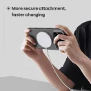 Nillkin Super Frosted PRO Apple iPhone 18 Pro / 17 Pro mágneses műanyag hátlap tok, MagSafe, fekete-átlátszó