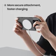   Nillkin Super Frosted PRO Apple iPhone 18 Pro / 17 Pro mágneses műanyag hátlap tok, MagSafe, fekete-átlátszó