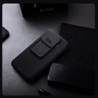   Nillkin CamShield Pro Xiaomi 15T Pro műanyag hátlap tok kameravédelemmel, fekete