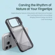   Nillkin Iceblade Prop Apple iPhone 18 Pro / 17 Pro műanyag hátlap tok kameravédelemmel, fekete