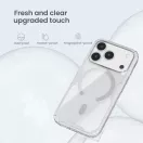 Nillkin Nature Pro Apple iPhone 18 Pro / 17 Pro mágneses hátlap tok, átlátszó-fekete