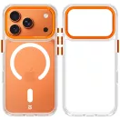 Tactical MagForce 2.0 Cover Apple iPhone 17 Pro/18 Pro MagSafe hátlap tok, átlátszó/naracssárga