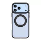 Tactical MagForce Hyperstand Apple iPhone 17 Pro Max/18 Pro Max tok, gyűrűs kitámasztóval, MagSafe, átlátszó-fekete