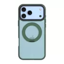 Tactical MagForce Hyperstand Apple iPhone 17 Pro Max/18 Pro Max tok, gyűrűs kitámasztóval, MagSafe, átlátszó-zöld