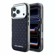   Karl Lagerfeld IML Rhinestones Allover Apple iPhone 18 Pro tok, fekete