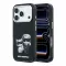 Karl Lagerfeld PU Semi Wrap Smooth Sketch Bodies Apple iPhone 18 Pro / 17 Pro tok, MagSafe, fekete-ezüst