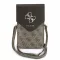 Guess PU Leather+Grained 4G Metal Logo táska / telefon tartó táska, barna