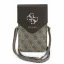 Guess PU Leather+Grained 4G Metal Logo táska / telefon tartó táska, barna