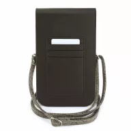   Guess PU Leather+Grained 4G Metal Logo táska / telefon tartó táska, barna
