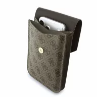   Guess PU Leather+Grained 4G Metal Logo táska / telefon tartó táska, barna