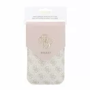 Guess PU Leather+Grained 4G Metal Logo táska / telefon tartó táska, rózsaszín