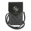 Guess PU Leather+Grained 4G Metal Logo táska / telefon tartó táska, fekete