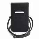 Guess PU Leather+Grained 4G Metal Logo táska / telefon tartó táska, fekete