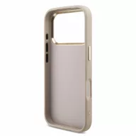   Guess PU 4G Metal Logo Strap Apple iPhone 18 Pro hátlap tok karpánttal, rózsaszín