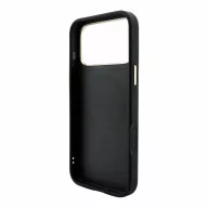   Guess PU Leather 4G Gold Frame Embossed Apple iPhone 18 Pro Max hátlap tok, MagSafe, fekete-arany