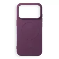   Silicone Mag Apple iPhone 18 Pro / 17 Pro szilikon hátlap tok, MagSafe, lila