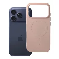   Silicone Mag Apple iPhone 18 Pro / 17 Pro szilikon hátlap tok, MagSafe, rózsaszín