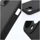Silicone Mag Apple iPhone 18 Pro / 17 Pro szilikon hátlap tok, MagSafe, fekete