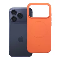   Silicone Mag Apple iPhone 18 Pro / 17 Pro szilikon hátlap tok, MagSafe, narancs