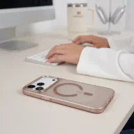   Tech-Protect MagZero Apple iPhone 18 Pro / 17 Pro tok, MagSafe, Desert Gold, barna-arany