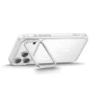 Tech-Protect MagStand Apple iPhone 18 Pro / 17 Pro tok kitámasztóval, MagSafe, Crystal Clear, átlátszó-fehér