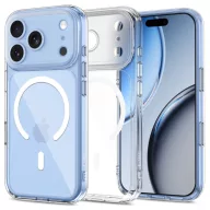   Tech-Protect MagPeak Apple iPhone 18 Pro Max / 17 Pro Max tok, MagSafe, Crystal Clear, átlátszó-fehér