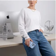   Tech-Protect MagPeak Apple iPhone 18 Pro Max / 17 Pro Max tok, MagSafe, Crystal Clear, átlátszó-fehér