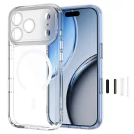   Tech-Protect MagPeak Apple iPhone 18 Pro / 17 Pro tok, MagSafe, Crystal Clear, átlátszó-fehér