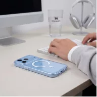   Tech-Protect MagPeak Apple iPhone 18 Pro / 17 Pro tok, MagSafe, Crystal Clear, átlátszó-fehér