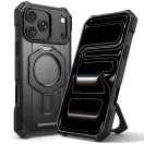 Tech-Protect MagForce Apple iPhone 18 Pro / 17 Pro tok kitámasztóval, megerősített védelemmel, MagSafe, Matte Black, fekete