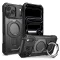 Tech-Protect MagForce Apple iPhone 18 Pro Max / 17 Pro Max tok kitámasztóval, megerősített védelemmel, MagSafe, Matte Black, fekete