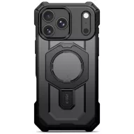   Tech-Protect MagForce Apple iPhone 18 Pro Max / 17 Pro Max tok kitámasztóval, megerősített védelemmel, MagSafe, Matte Black, fekete