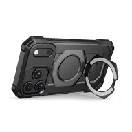   Tech-Protect MagForce Apple iPhone 18 Pro Max / 17 Pro Max tok kitámasztóval, megerősített védelemmel, MagSafe, Matte Black, fekete