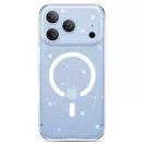 Tech-Protect FlexAir Apple iPhone 18 Pro Max / 17 Pro Max tok, csillámos, MagSafe, Clear, átlátszó-fehér