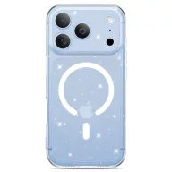   Tech-Protect FlexAir Apple iPhone 18 Pro Max / 17 Pro Max tok, csillámos, MagSafe, Clear, átlátszó-fehér