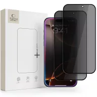   Tech-Protect Glass Spy+ Apple iPhone 18 Pro Max kijelzővédő üvegfólia, betekintésgátló, privacy, fekete (2db)