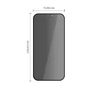 Tech-Protect Glass Spy+ Apple iPhone 18 Pro Max kijelzővédő üvegfólia, betekintésgátló, privacy, fekete (2db)