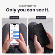   Tech-Protect Glass Spy+ Apple iPhone 18 Pro Max kijelzővédő üvegfólia, betekintésgátló, privacy, fekete (2db)