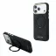 Guess PU 4G Ring Stand Apple iPhone 18 Pro hátlap tok kitámasztóval, MagSafe, fekete-arany