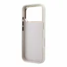 Guess PU 4G Resin Metal Logo Apple iPhone 18 Pro Max hátlap tok, rózsaszín-arany